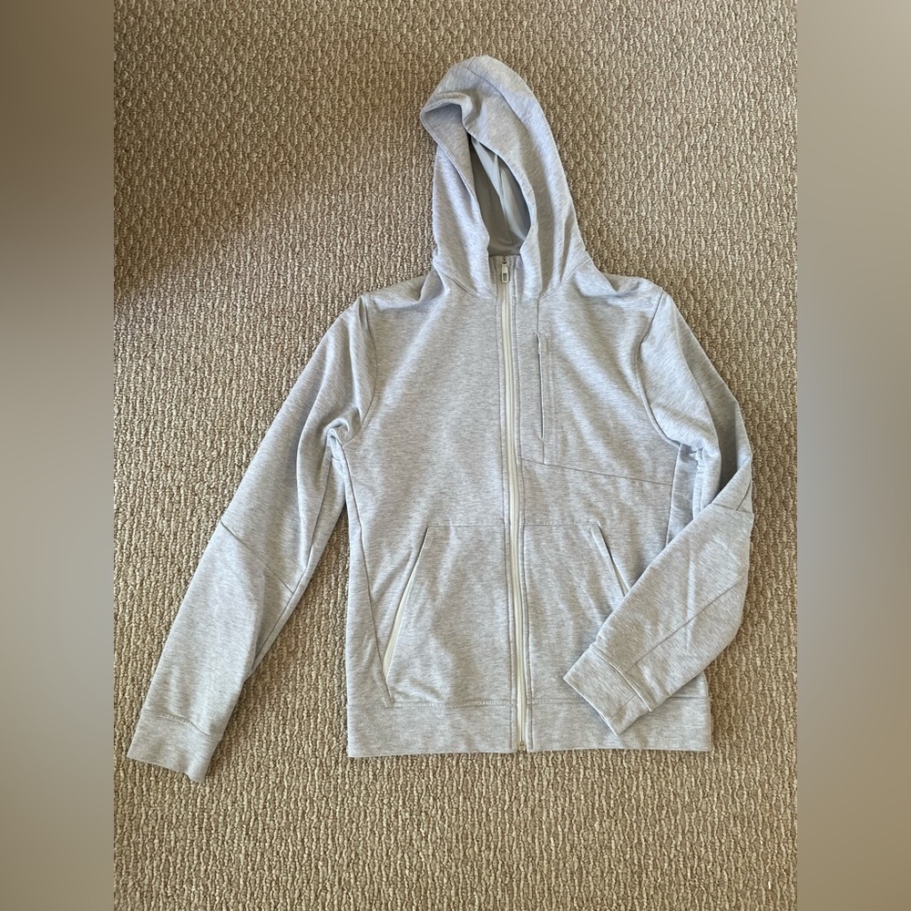 Lululemon men’s city sweat hoodie grey full zip medium
